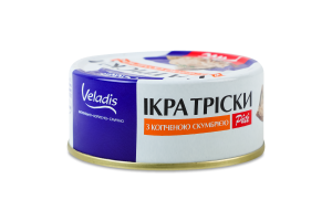 Икра трески с копченой скумбрией Pate Veladis ж/б 100г