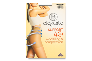 Колготки жіночі Elegante Support Modelling&Сompression 40den 5 nero