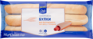 Булки для французского хот-дога замороженные с отверстием METRO Chef м/у 6х60г