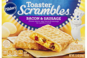 Pillsbury Toaster Scrambles Toaster Pastries Bacon & Sausage