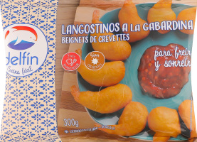 Чипси Delfin хрусткі з креветками 40% заморожені