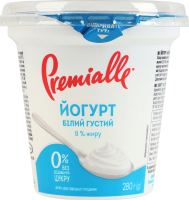 Йогурт 8% білий густий Premialle ст 280г