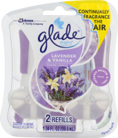 Glade PlugIns Scented Oil Refills Lavender & Vanilla - 2 CT