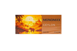 Чай чорний цейлонський байховий дрібний Ceylon Monomax к/у 25х2г