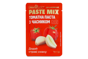 Паста томатная 25% с чесноком Paste mix Pripravka д/п 70г