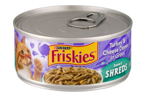 Purina Friskies Savory Shreds Turkey & Cheese Dinner In Gravy