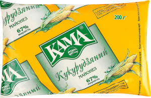 Майонез 67% Кукурузный Кама м/у 200г