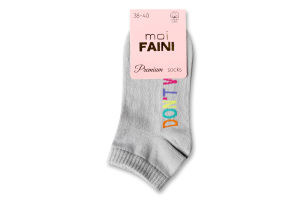 Носки женские moi Faini 213020 D'tWorry сер р38-40