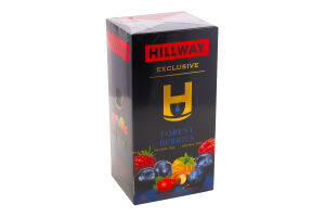 Чай черный байховый мелкий с лесными ягодами Forest berries Exclusive Hillway к/у 25х1.5г
