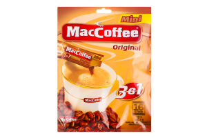 Напій кавовий розчинний 3в1 Original Mini MacCoffee м/у 12г