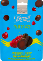 Драже Toskani 60 г малина та вишня в мол. шок. И00