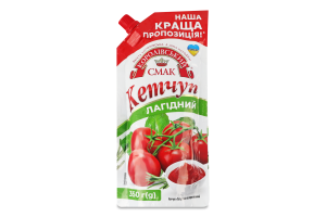 Кетчуп пастеризований Лагідний Королівський смак д/п 350г
