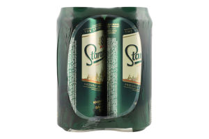 Пиво 4х0.48л 4.2% светлое пастеризованное Staropramen м/у