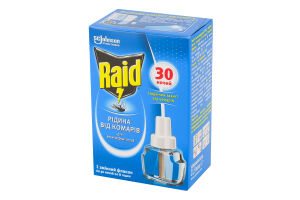 Рідина для електрофумігатора від комарів 30 ночей Raid 21.9мл