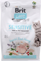 Корм д/дорослих котів Сенсітів з оселедцем та комахами сухий 2кг Бріт Кеа