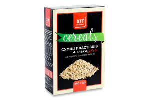 Суміш пластівців швидкого приготування 4 злаки Extra Хіт продукт к/у 800г