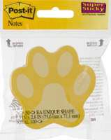 Post-it Notes Super Sticky Paw Print - 50 CT