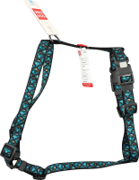 Шлея д/собак Луска з QR адресником анатомічна H-образна нейлон пластиковий фастекс р.М 20мм А38-60см В46-60см WauDog
