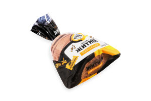 Хліб половинка в нарізці Житній Добрий м/у 0.34кг