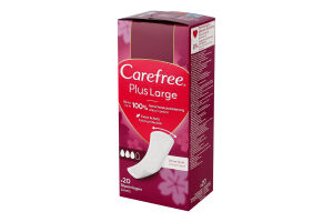 Прокладки ежедневные гигиенические женские Light Scent Plus Large Carefree 20шт