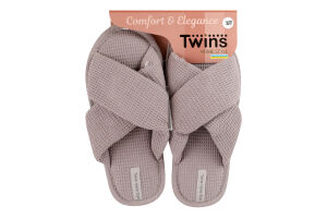 Капці відкриті домашні жіночі вафельні Twins Home Style №1958 36-40
