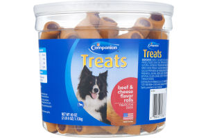 Companion Treats for Dogs Beef & Cheese Flavor Rolls