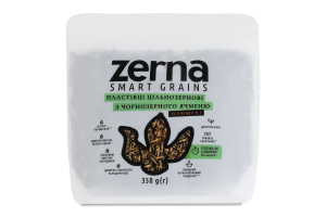 Хлопья из чернозерного ячменя цельнозерновые плющенные Zerna д/п 350г