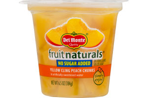 Del Monte Fruit Naturals Yellow Cling Peach Chunks No Sugar Added