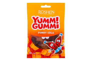 Цукерки желейні Funny Cola Yummi Gummi Roshen м/у 70г