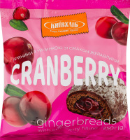 Пряники с начинкой со вкусом клюквы Київхліб м/у 250г