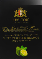 Чай черный цейлонский байховый листовой Super pekoe&Bergamot Благородный дом Chelton в/с к/у 100г