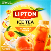 Чай холодний Peach чорний 10*3,5г в пірамідках Lipton