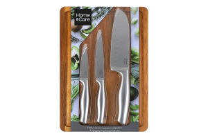 Набір Home&Care ножі 3шт +дошка