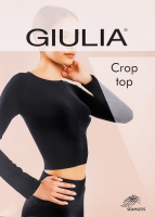 Футболка жіноча Giulia Crop top bianco S/M
