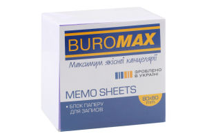 Блок паперу для записів 80х80х50мм білий №BM.2205 Buromax 1шт