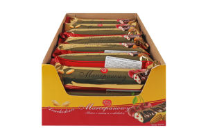 Батончик з арахісово-марципанової маси з сушеними вишнями в шоколаді Wolnosc м/у 90г