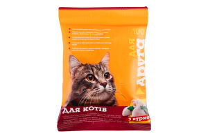 Набір Корм сухий з куркою для котів 100г+Соус для сухого корму для котів 15мл Для Друга 1шт