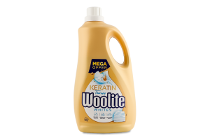 Засіб для прання рідкий для світлих та білих тканин з кератином Woolite 3.6л