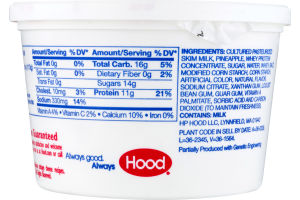 Hood Cottage Cheese With Pineapple Fat Free