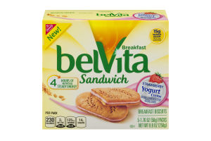 Nabisco belVita Breakfast Strawberry Yogurt Creme - 5 PK