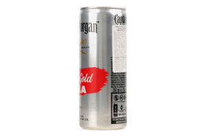Напиток слабоалкогольный 0.25л 5% газированный с ромом и колой Spiced Gold&Cola Original Captain Morgan ж/б