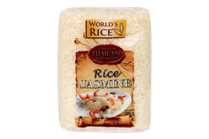 Рис шлифованный длиннозернистый Jasmine World's Rice м/у 500г