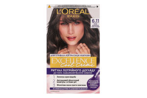 Крем-краска для волос стойкая защитная Excellence Cool Creme №6.11 L'Oreal Paris 1шт
