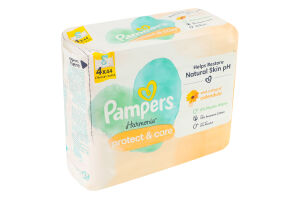 Серветки вологі дитячі Harmonie Protect Care 4*44шт Pampers