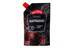 Соус с черносливом и черной горчицей пастеризованный Барбекю Щедро д/п 200г
