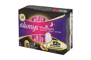 Прокладки гігієнічні ароматизовані Secure Night Extra Platinum Always 8шт