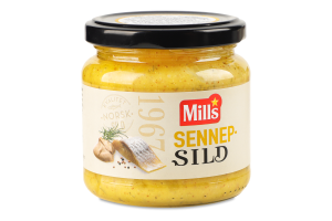 Оселедець Mills в гірчичному соусі з цибулею