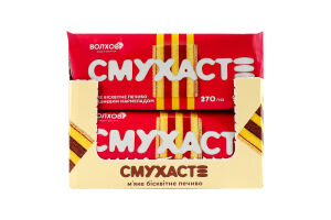 Печенье сдобное сбивное Смухасте с вишневым мармеладом Волхов м/у 240г
