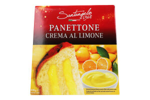 Паска Панеттоне з лимонним кремом 908г коробка Santangelo