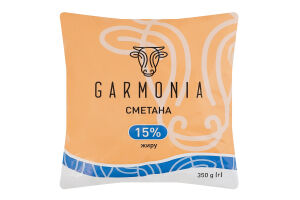 Сметана 15% Garmonia м/у 350г